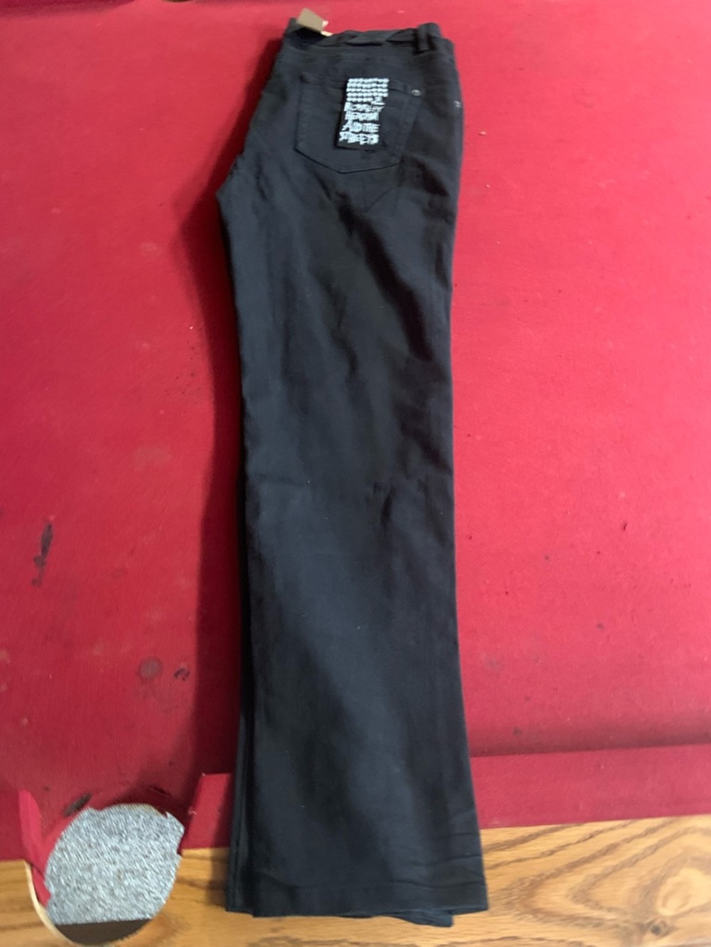 Ksubi Black Straight-Leg Jeans with Back Pocket Detail